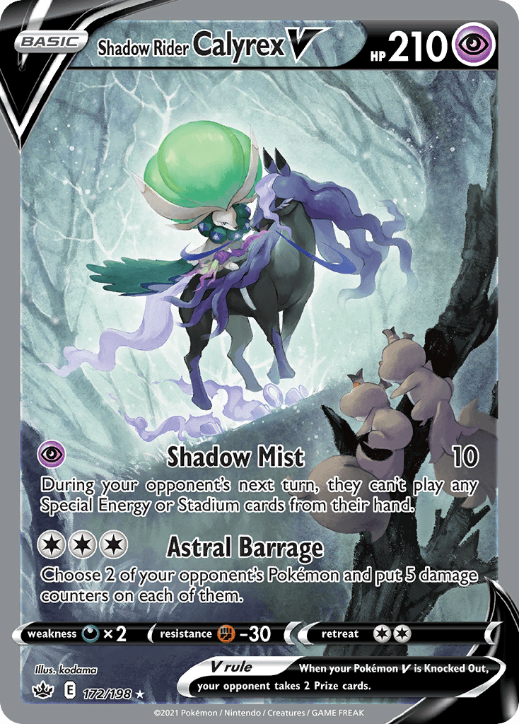 Shadow Rider Calyrex V, Chilling Reign 172