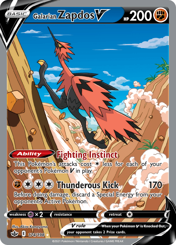 Galarian Zapdos V, Chilling Reign 174