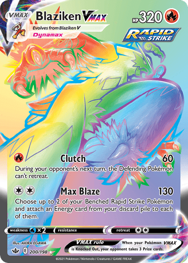 Blaziken VMAX, Chilling Reign 200