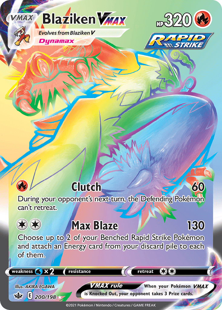 Blaziken VMAX, Chilling Reign 200