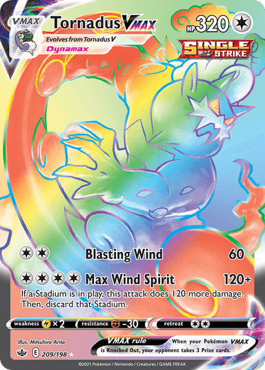 Tornadus VMAX, Chilling Reign 209