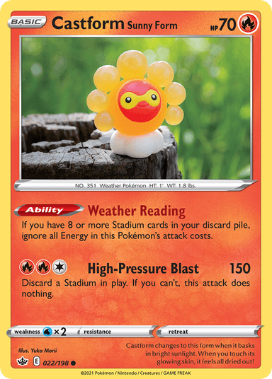 Castform Sunny Form, Chilling Reign 22