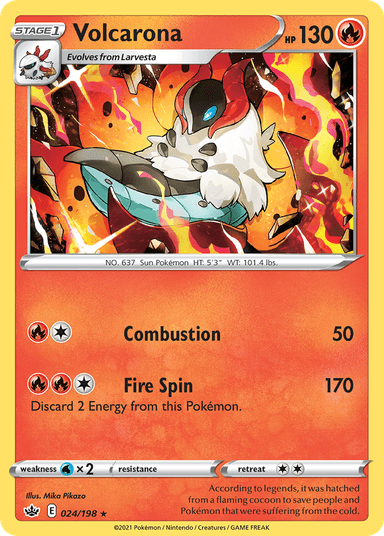 Volcarona, Chilling Reign 24