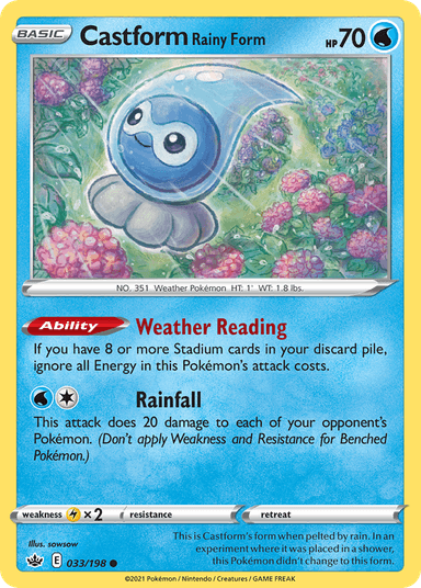 Castform Rainy Form, Chilling Reign 33