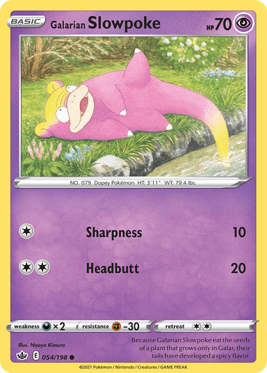 Galarian Slowpoke, Chilling Reign 54