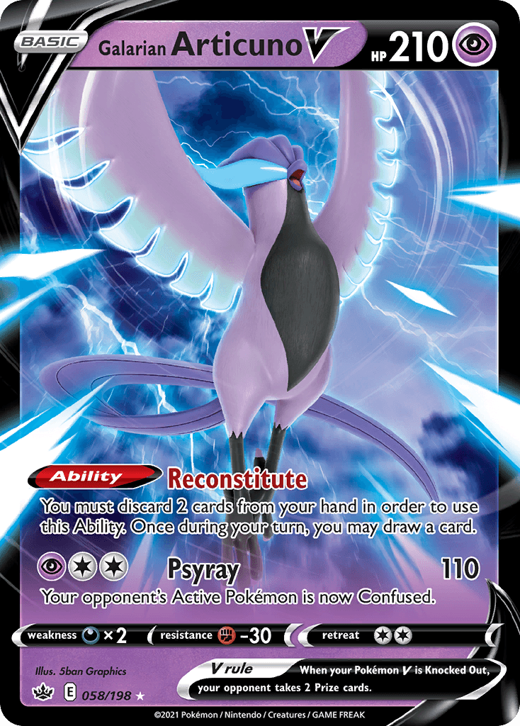 Galarian Articuno V, Chilling Reign 58
