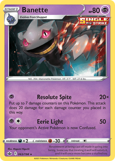 Banette, Chilling Reign 63