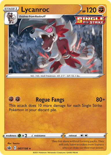 Lycanroc, Chilling Reign 87