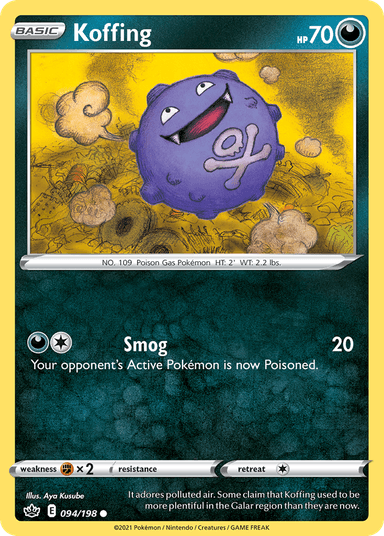 Koffing, Chilling Reign 94
