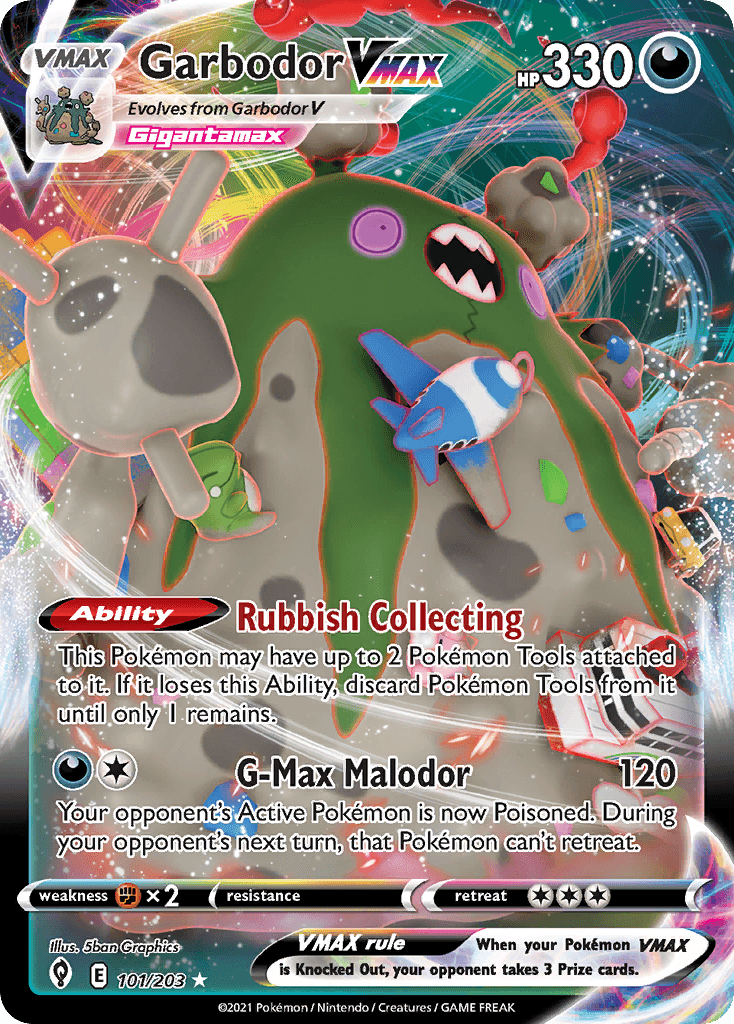 Garbodor VMAX, Evolving Skies 101