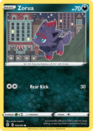 Zorua, Evolving Skies 102