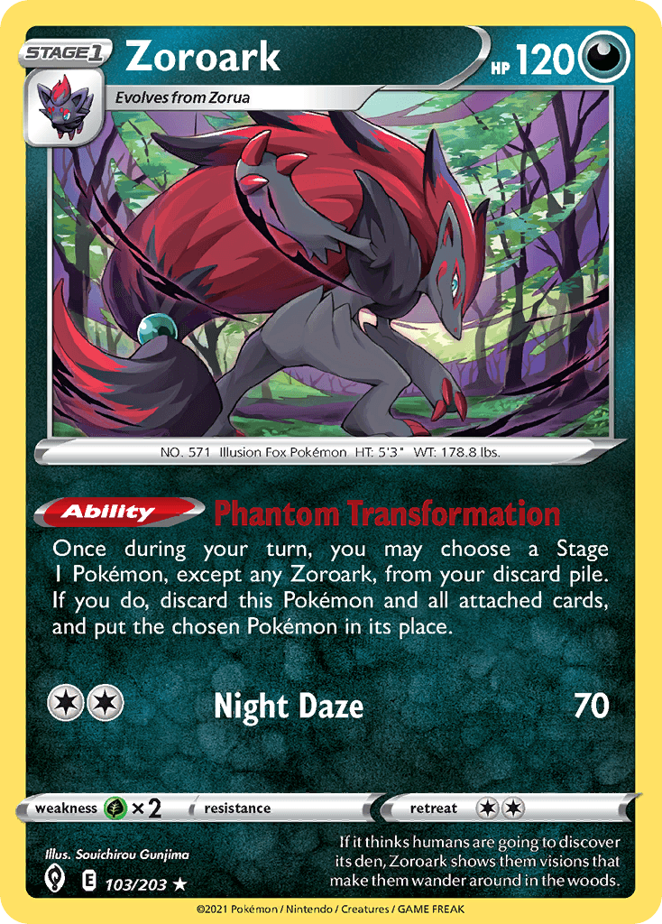 Zoroark, Evolving Skies 103