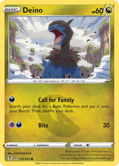 Deino, Evolving Skies 113