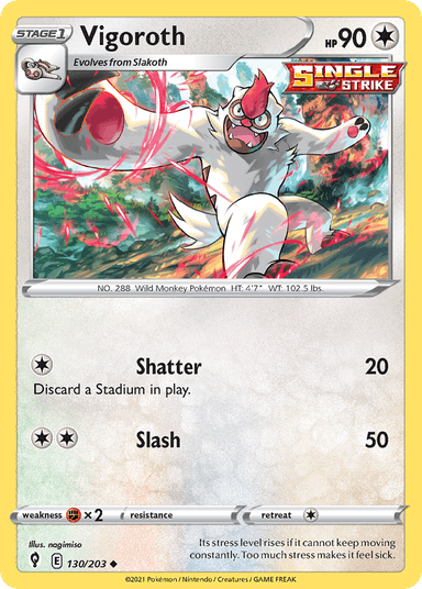 Vigoroth, Evolving Skies 130