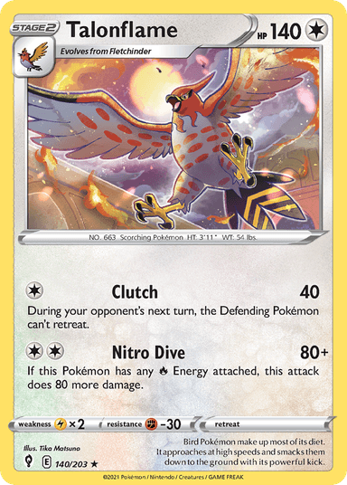 Talonflame, Evolving Skies 140