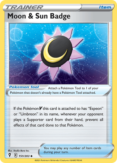 Moon & Sun Badge, Evolving Skies 151