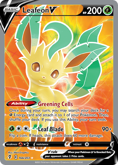 Leafeon V, Evolving Skies 166