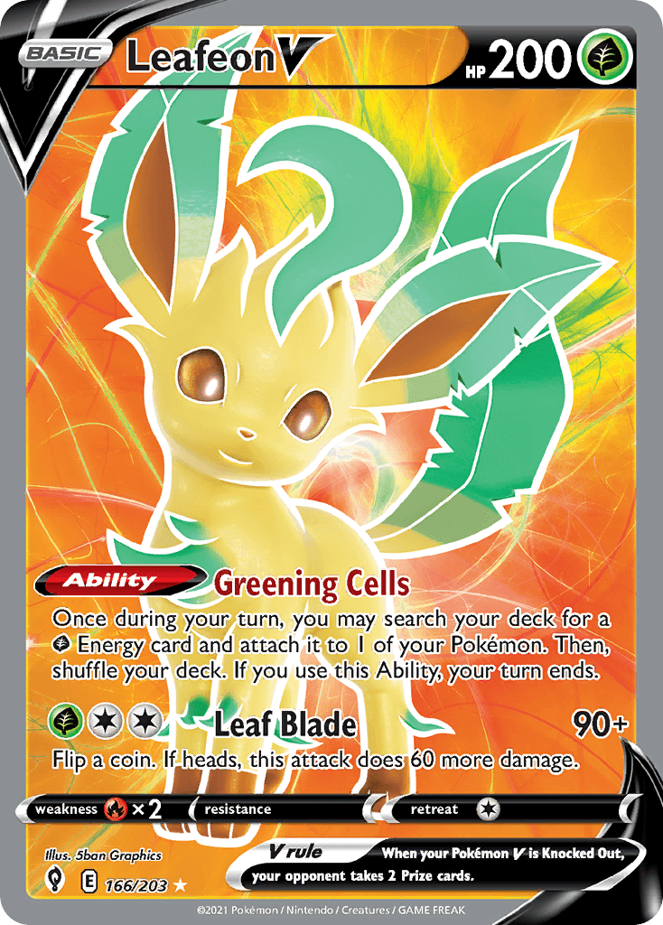 Leafeon V, Evolving Skies 166