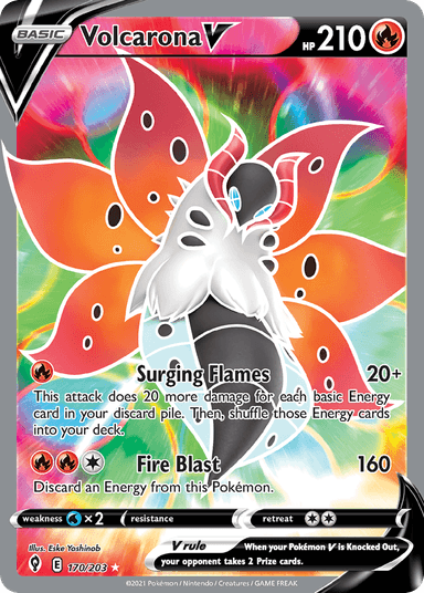 Volcarona V, Evolving Skies 170