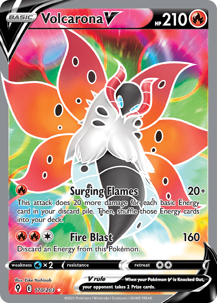 Volcarona V, Evolving Skies 170