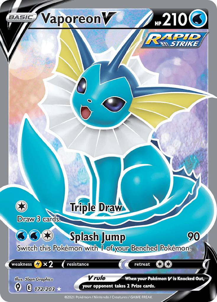 Vaporeon V, Evolving Skies 172