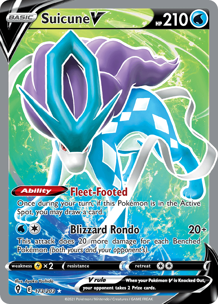 Suicune V, Evolving Skies 173