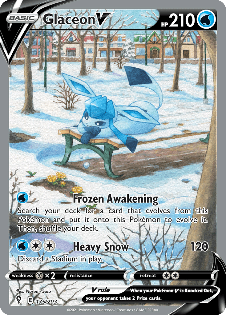 Glaceon V, Evolving Skies 175