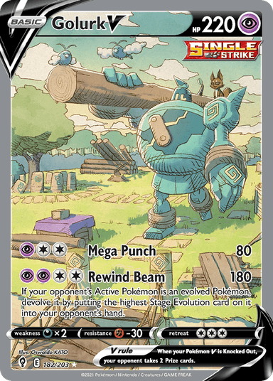 Golurk V, Evolving Skies 182