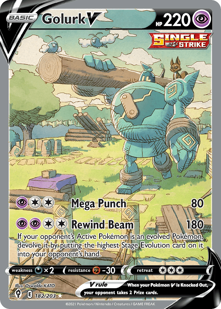 Golurk V, Evolving Skies 182