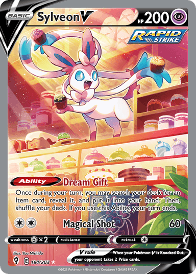 Sylveon V, Evolving Skies 184