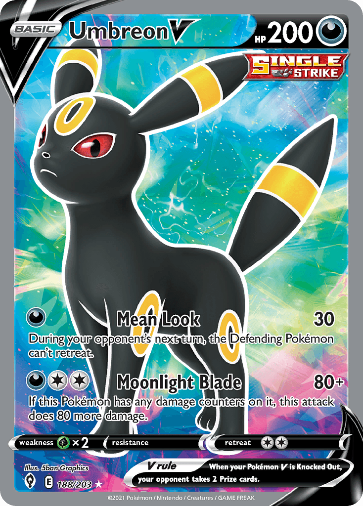 Umbreon V, Evolving Skies 188