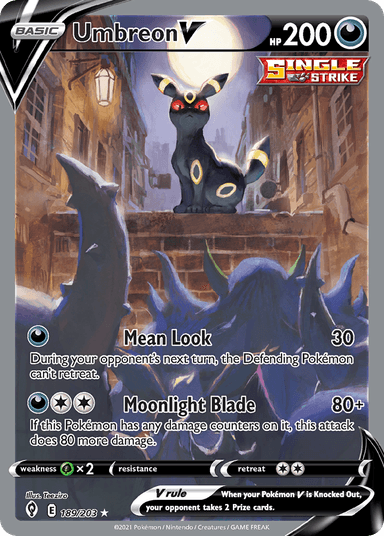 Umbreon V, Evolving Skies 189