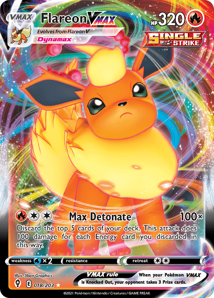 Flareon VMAX, Evolving Skies 18
