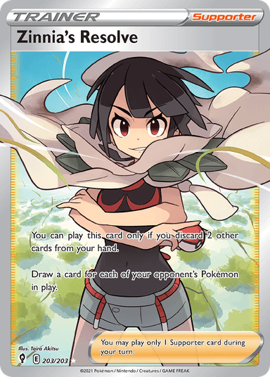 Zinnia's Resolve, Evolving Skies 203