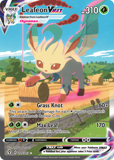 Leafeon VMAX, Evolving Skies 205