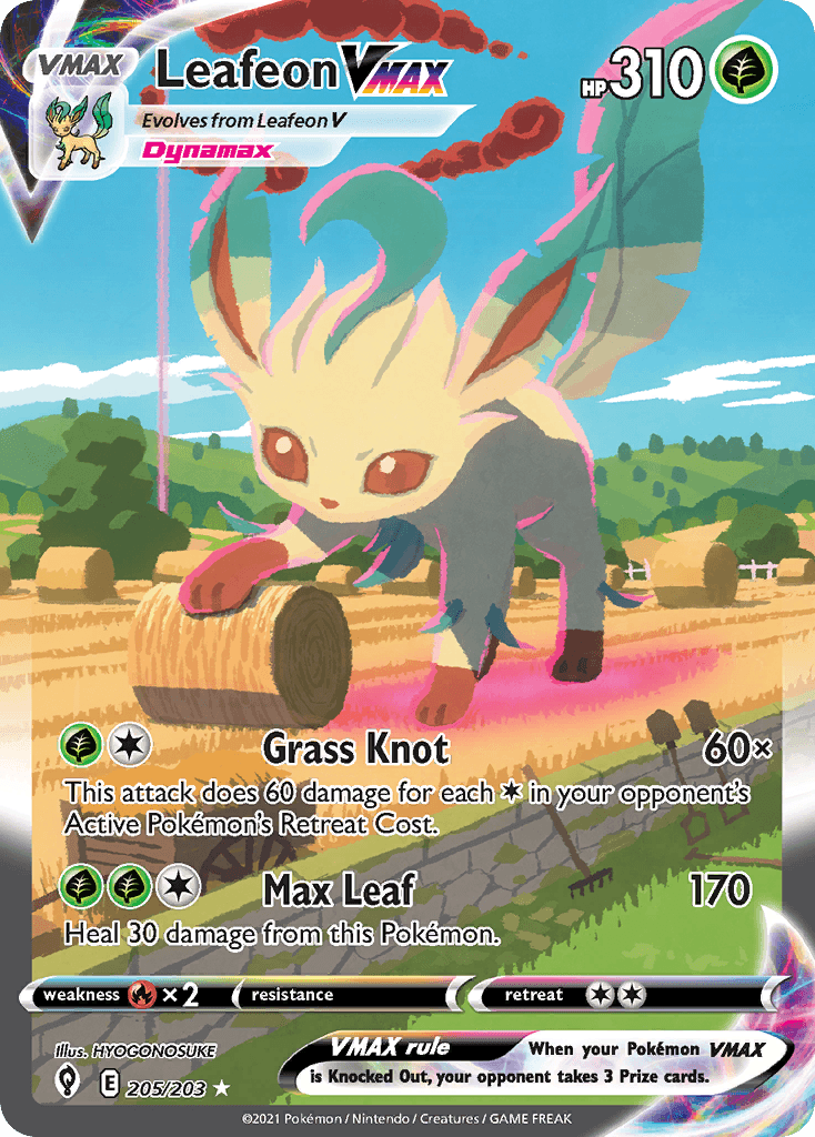 Leafeon VMAX, Evolving Skies 205