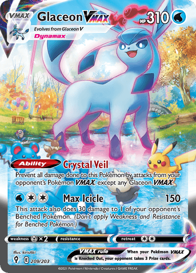 Glaceon VMAX, Evolving Skies 209