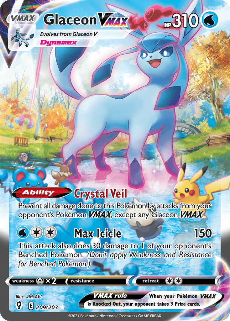Glaceon VMAX, Evolving Skies 209