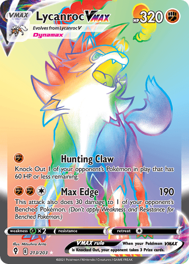 Lycanroc VMAX, Evolving Skies 213