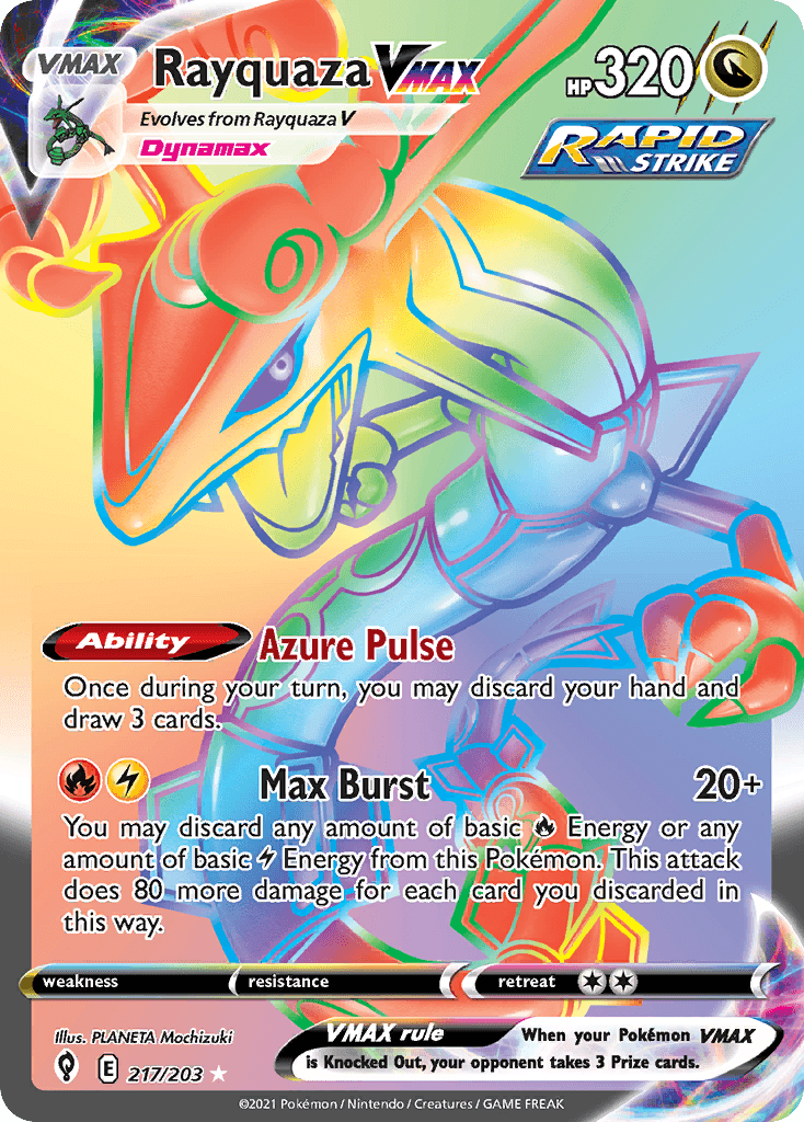 Rayquaza VMAX, Evolving Skies 217