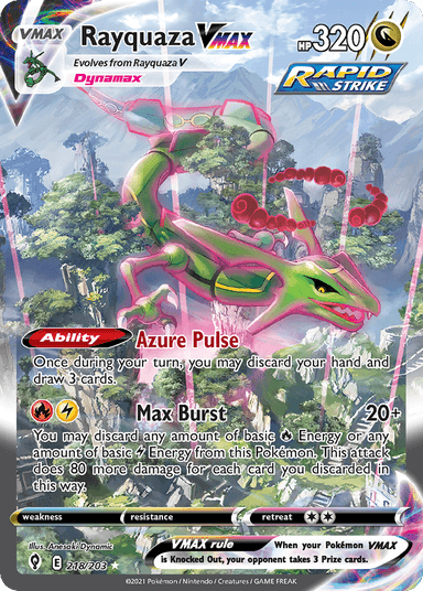 Rayquaza VMAX, Evolving Skies 218