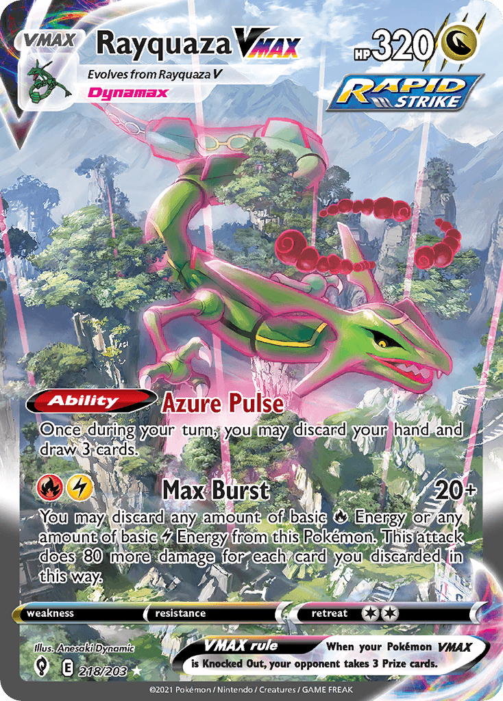Rayquaza VMAX, Evolving Skies 218