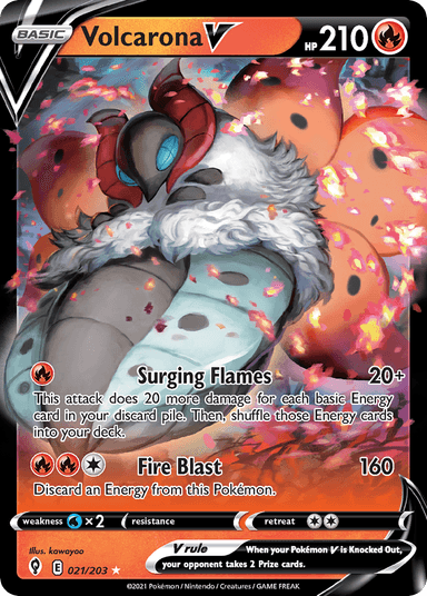 Volcarona V, Evolving Skies 21