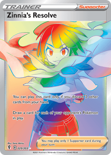 Zinnia's Resolve, Evolving Skies 225