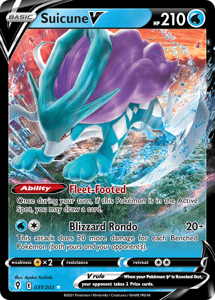Suicune V, Evolving Skies 31