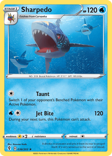 Sharpedo, Evolving Skies 36