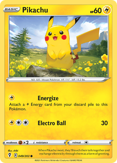 Pikachu, Evolving Skies 49