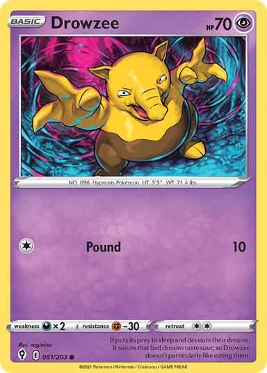 Drowzee, Evolving Skies 61