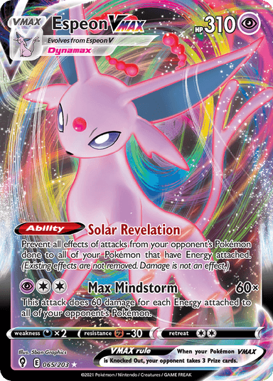 Espeon VMAX, Evolving Skies 65