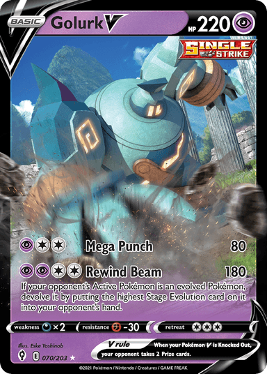 Golurk V, Evolving Skies 70